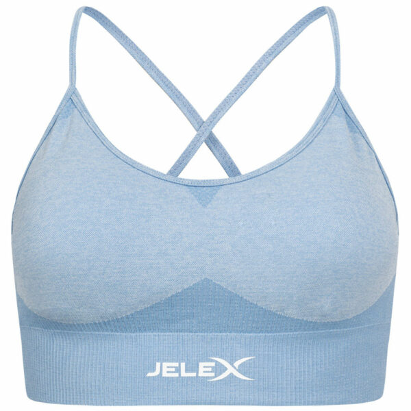 JELEX Angelina Mujer Sujetador deportivo de fitness Azul