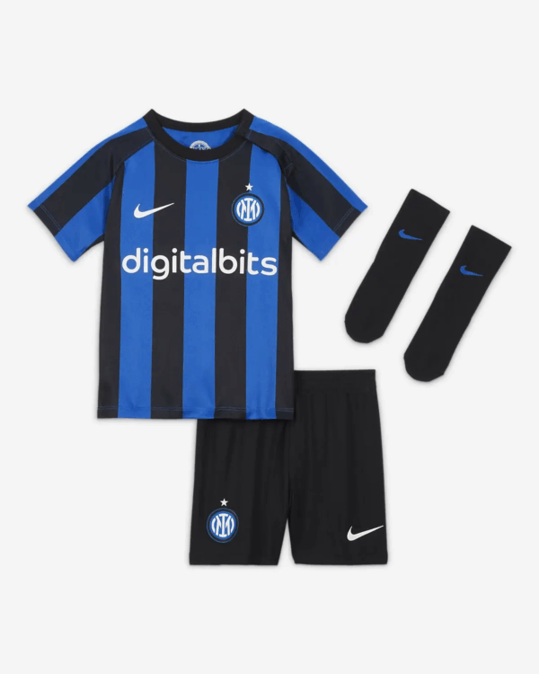 Mini equipación local para bebés Inter / Milán 2022/23