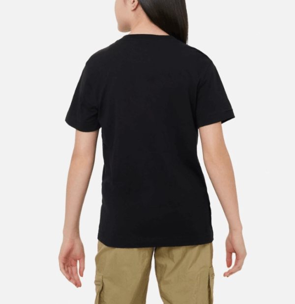 CAMISETA MANGA CORTA NIKE SPORTSWEAR BIG KIDS NEGRO / BLANCO - Imagen 2
