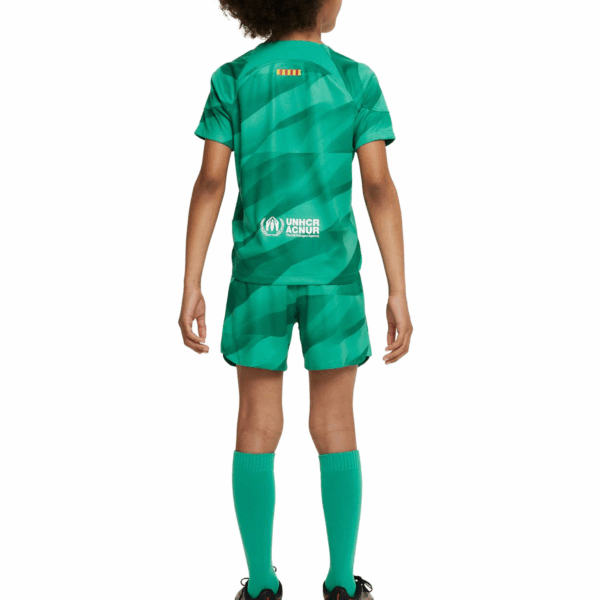 Equipación Nike Barcelona niño 2023 2024 portero FJ1541 325 - Imagen 2