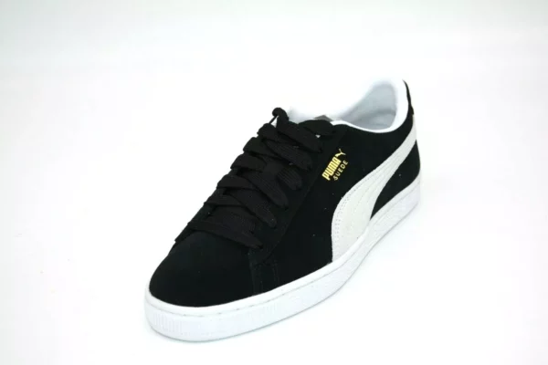 ZAPATO PUMA LIFESTYLE GAMUZA CLÁSICO XXI JR 380560-01 NEGRO/BLANCO ESCUELA PRIMARIA