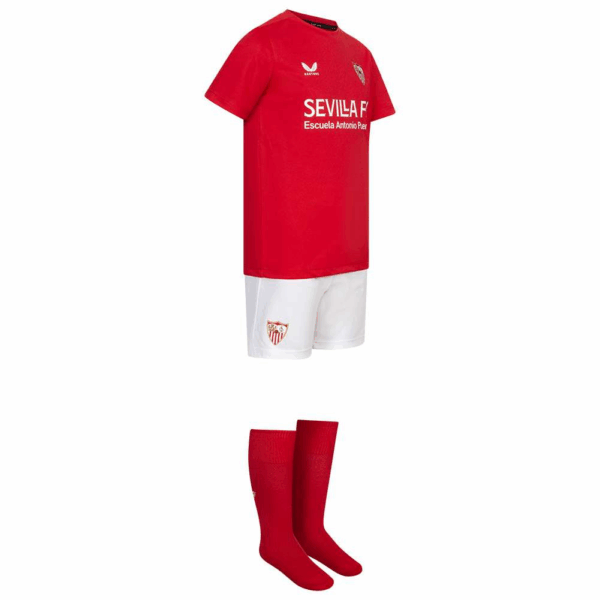 CASTORE  FC Sevilla CASTORE Niño Conjunto de fútbol de segunda equipación rojo