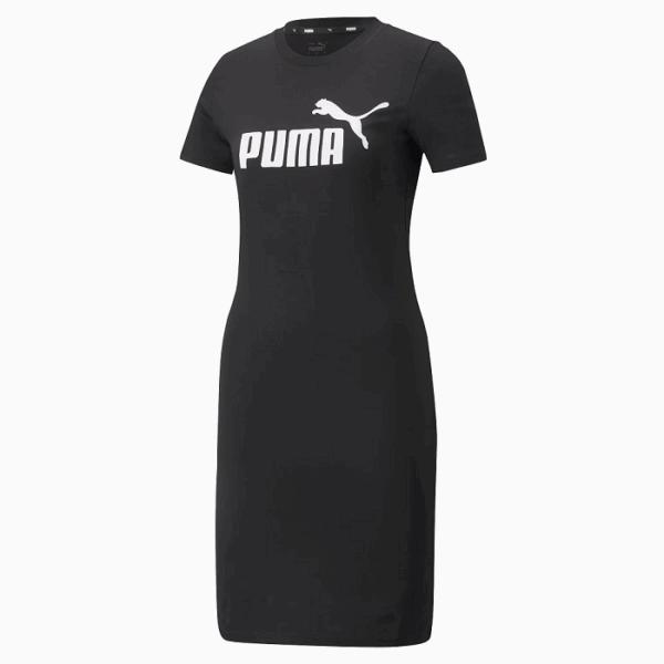 Puma Vestido negro Puma Tape para mujer 676467 01