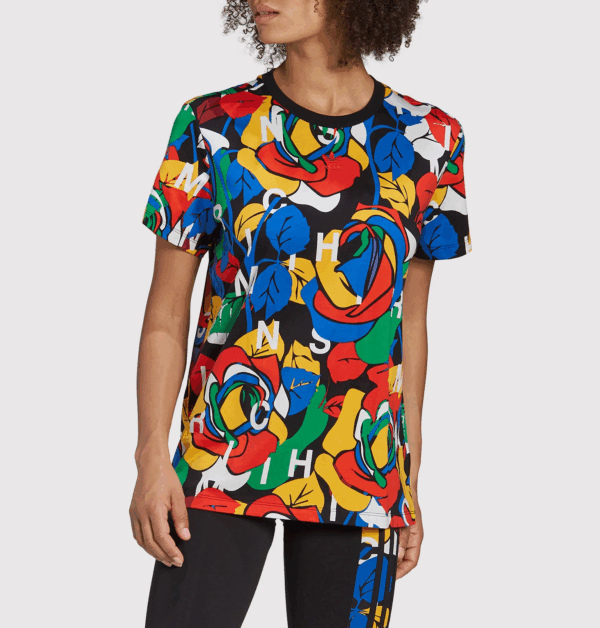 Adidas Camiseta RICH MNISI HC4474 Multicolor Corte Holgado