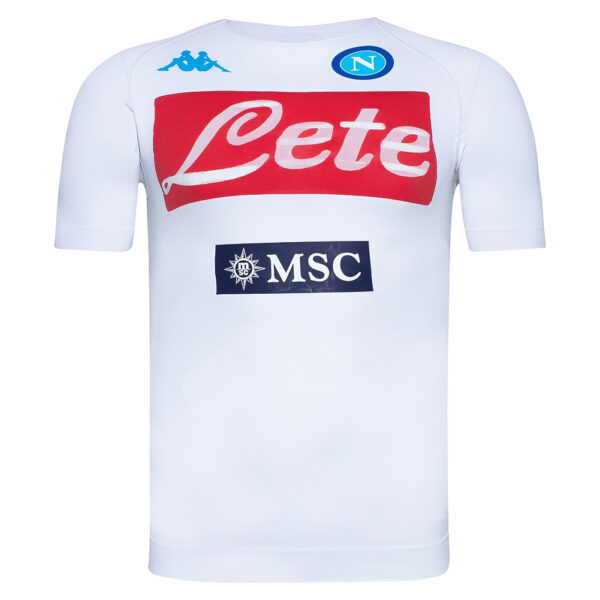 SSC Napoli Kappa Hombre Funcional Camiseta de entrenamiento blanco 3112P2W