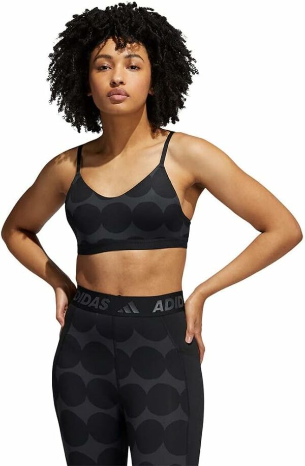 Top Adidas AM MARIMEKKO Sujetador Carbono/Estampado H16923 - Imagen 2