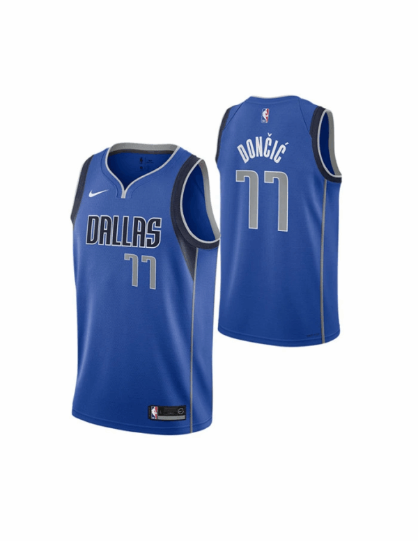 Luka Dončić 77 Dallas Mavericks Nike Swingman Icon camiseta para niños