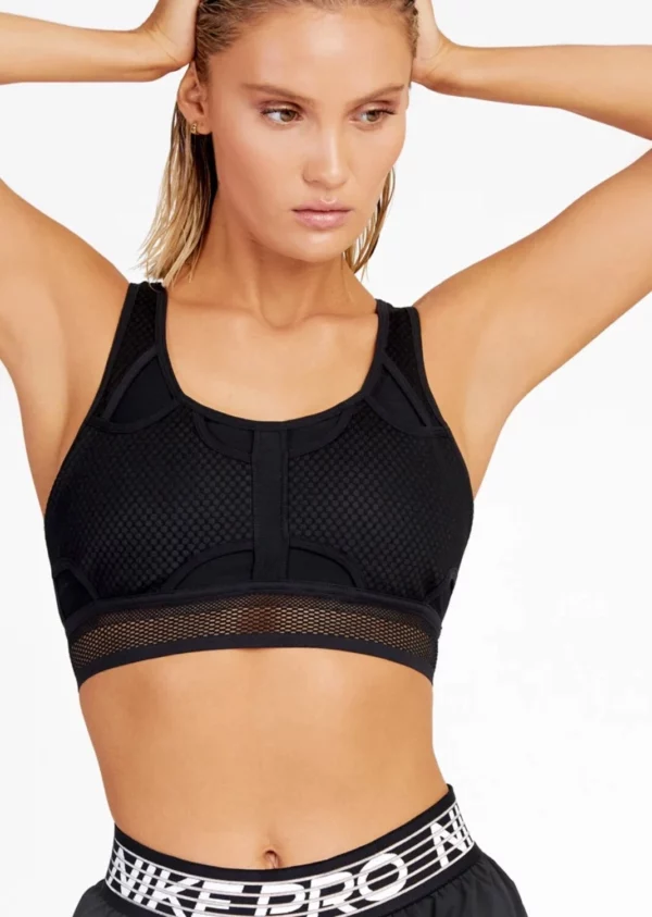 Top Nike Swoosh Ultrabreathe Sports Bra Non Padded CJ0149 010 - Imagen 3