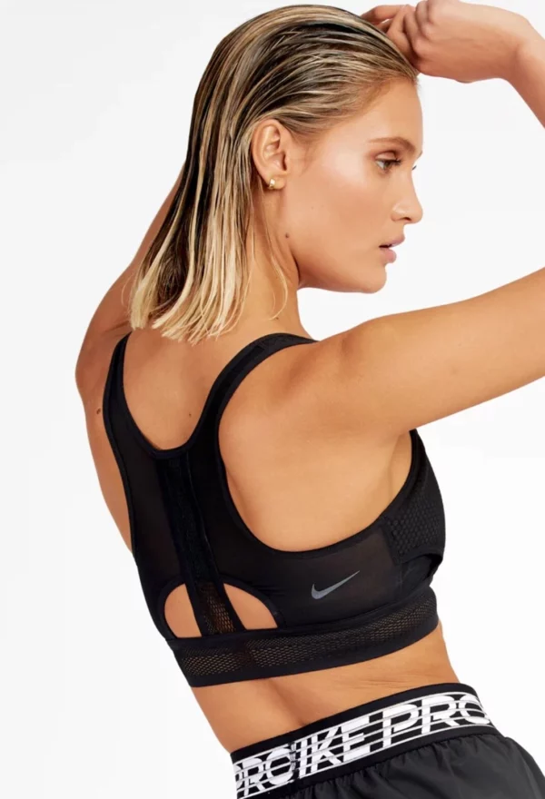Top Nike Swoosh Ultrabreathe Sports Bra Non Padded CJ0149 010 - Imagen 4