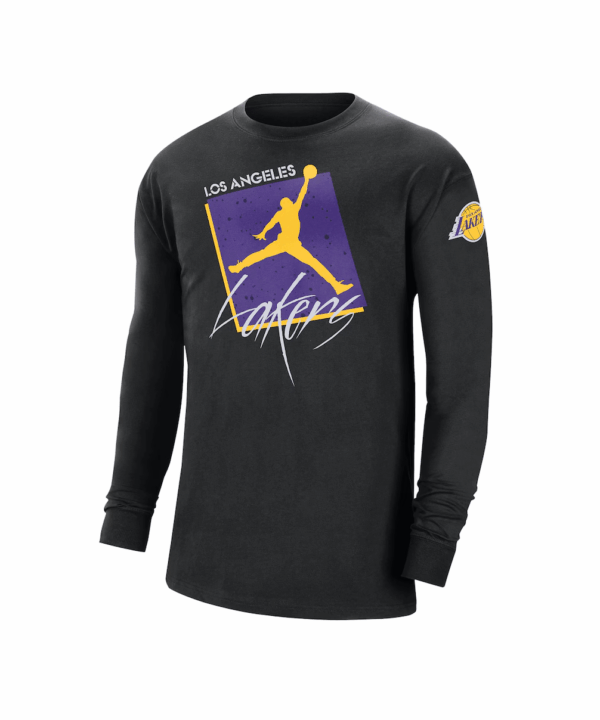 Camiseta de manga larga Jordan Courtside Max 90 de Los Angeles Lakers FN3614 010 - Imagen 2