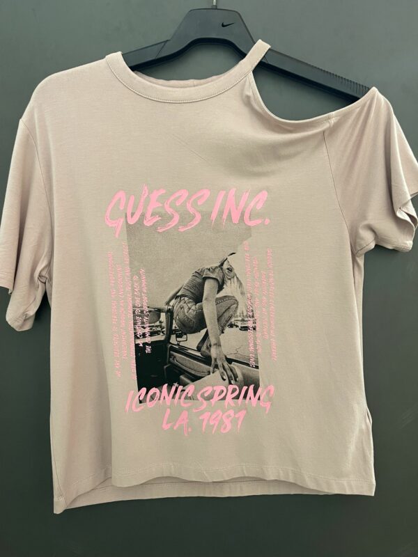 Camiseta Guess Rosa iconic spring LA 1981