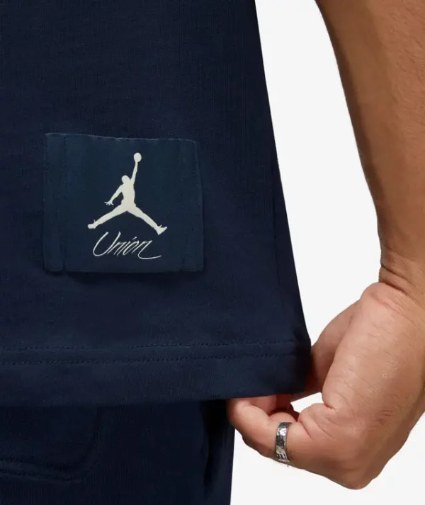 Jordan AIR X UNION LOGO SHIRT BLUE MEN´S Size XLT DV7343-419 - Imagen 2