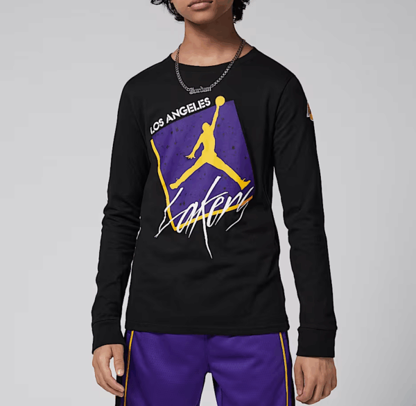 Camiseta de manga larga Jordan Courtside Max 90 de Los Angeles Lakers FN3614 010