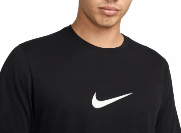 Nike Camiseta Hombre - Dri-FIT Verbiage - negro HJ3613-010 - Imagen 2