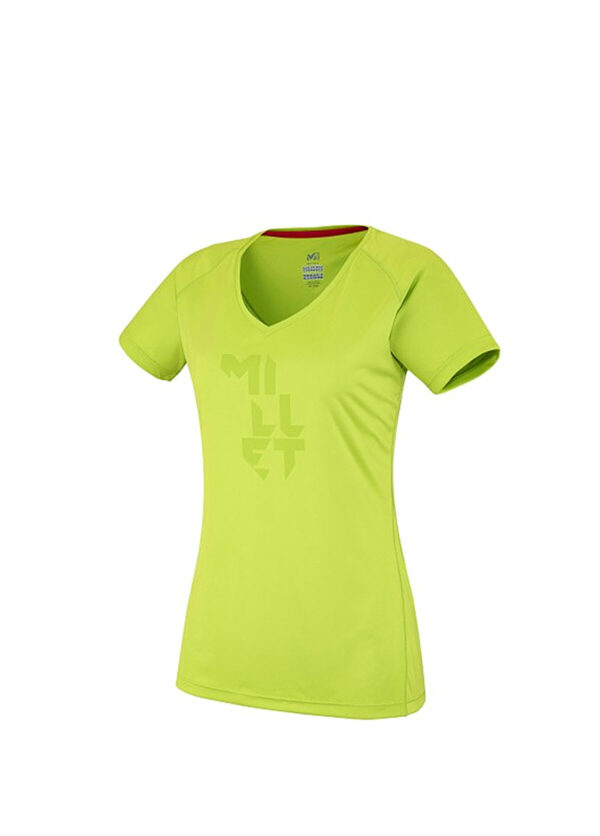 Millet Intese Miv7306 Acid Green Short Sleeve Women's Sports T-shirt 6139