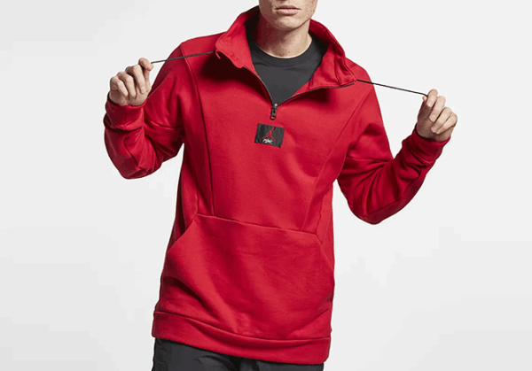 NIKE AIR JORDAN FLIGHT LOOP 1/4 ZIP ROJO GIMNASIO AV2292-687