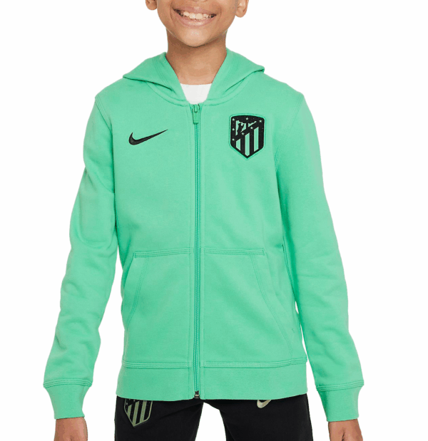 Tercera sudadera con capucha y cremallera completa para niños Atlético Madrid FT CLub 2023/24 DX8843 363