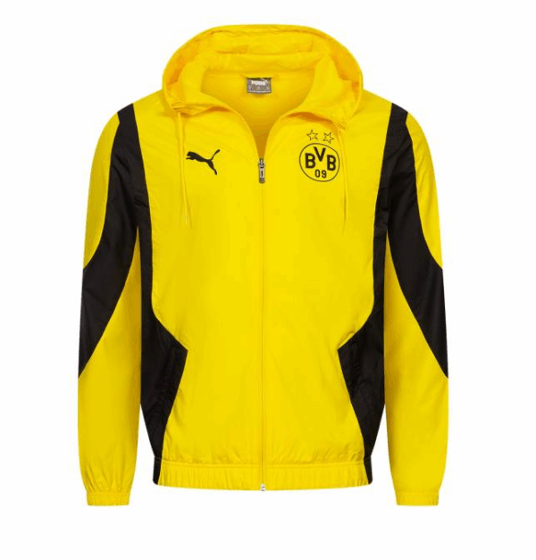 Chaqueta con capucha y cremallera completa Borussia Dortmund Puma 2023/24 Pre-Match Anthem 774202 01 - Imagen 3