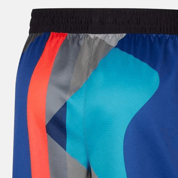 Nike NBA x KAWS Pantalones Cortos Swingman City Edition Brooklyn Nets Gris/Azul/Negro Hombre Ropa Urbana DX8694 010 - Imagen 5