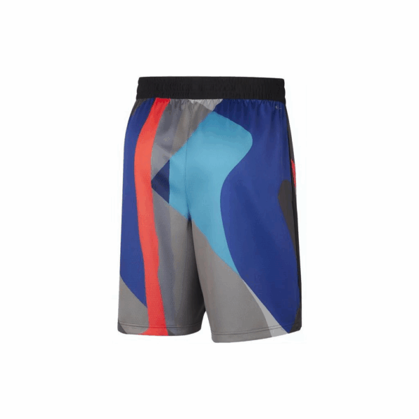 Nike NBA x KAWS Pantalones Cortos Swingman City Edition Brooklyn Nets Gris/Azul/Negro Hombre Ropa Urbana DX8694 010 - Imagen 2