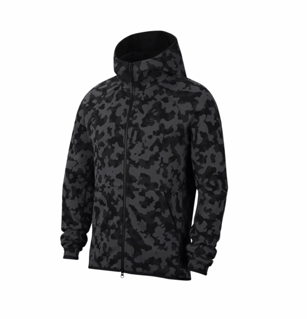 Sudadera con capucha Nike Tech Fleece AOP Camo con cremallera completa Hombre CJ5975 010