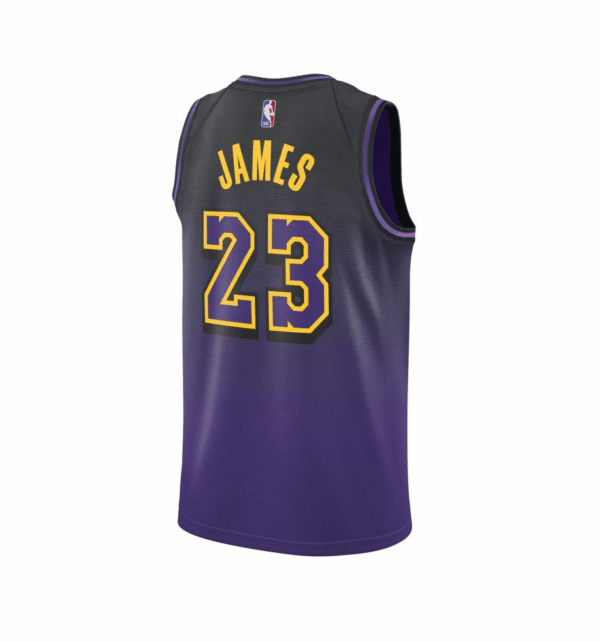 Camiseta Nike Dri-FIT NBA LeBron James Los Angeles Lakers 2024/25 City Edition Swingman FQ4346 504 - Imagen 2