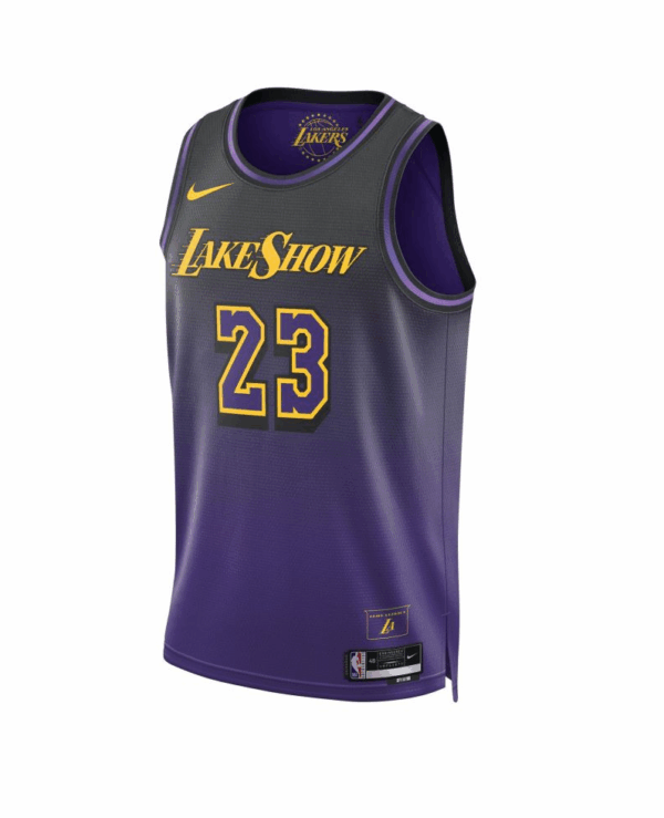 Camiseta Nike Dri-FIT NBA LeBron James Los Angeles Lakers 2024/25 City Edition Swingman FQ4346 504