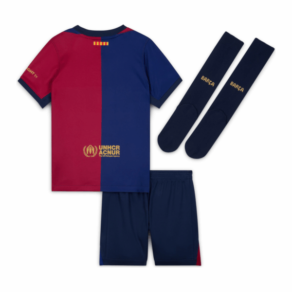 Conjunto de camiseta local Dri-FIT del FC Barcelona para niño 2024/25 FN9233 456 (copia) - Imagen 2
